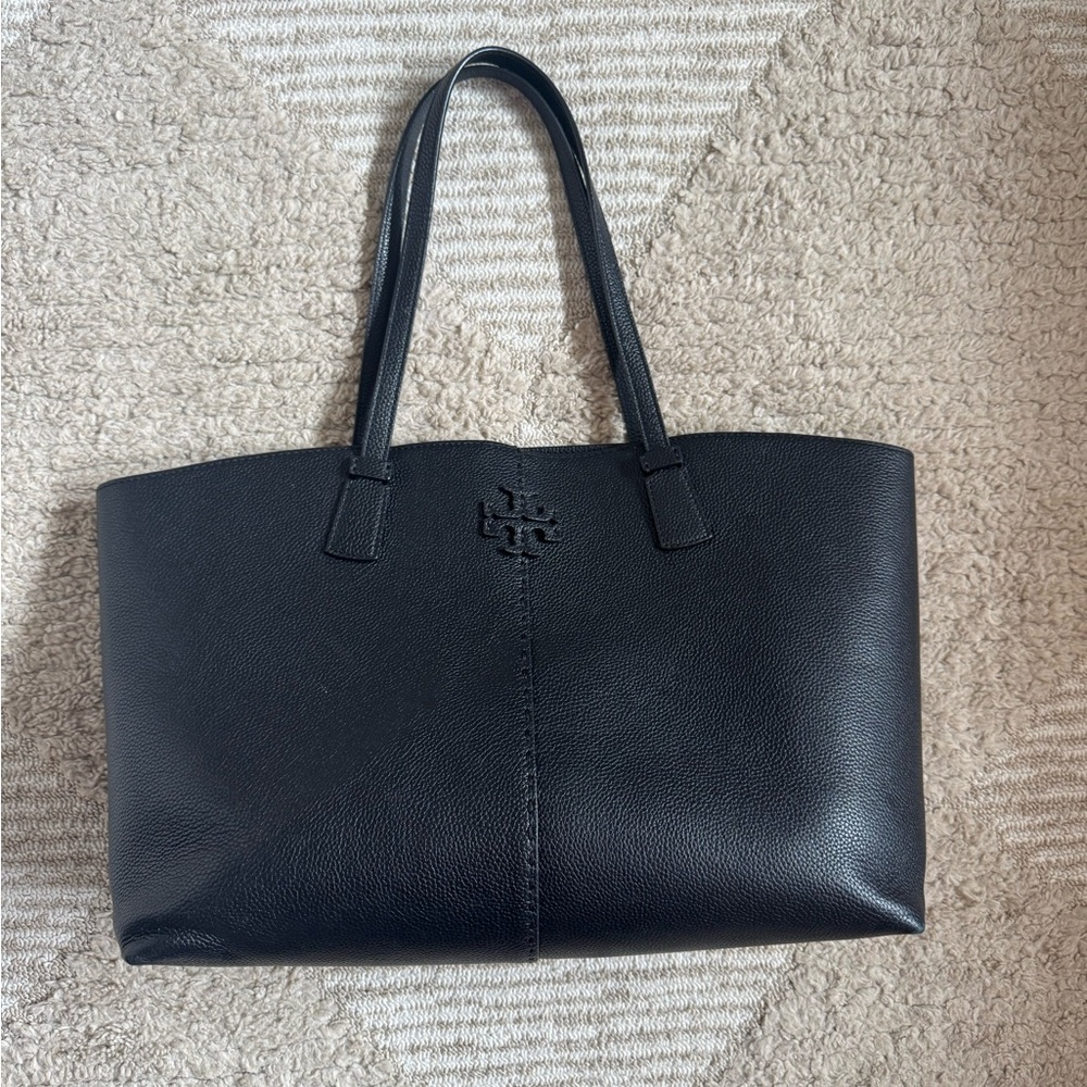 Tory Burch Black Leather Tote